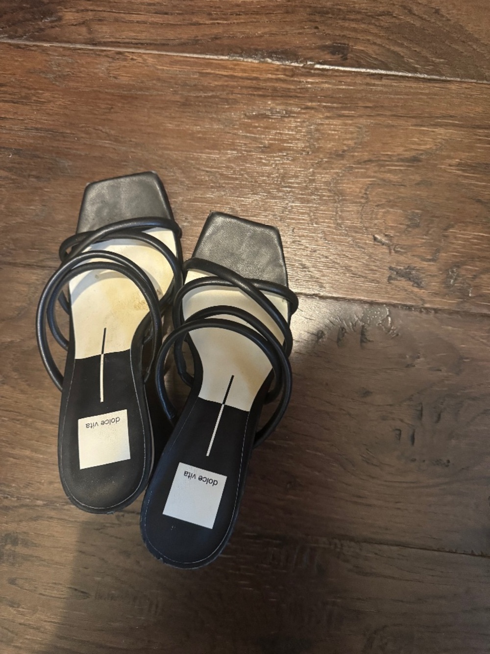Dolce Vita Black Strappy Hapi Sandals